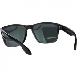 Rectangular Polarized Lens Kush Sunglasses Gray Rectangular Plastic Frame Mirrored Lens - Grey - CX18LQ5QA49 $14.01