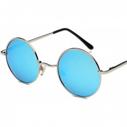 Round Women Retro Classic Round Polarized Sunglasses Fashion Men Luxury Vintage Metal Frame Mirrors Sun Glasses - 2 - CX198ZA...