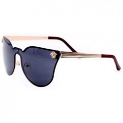 Rimless Rimless Lens Photochromatic Designed In Cateye Shaped All In One Frame - Gold/Black - C51228LAI3N $12.38