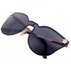 Rimless Rimless Lens Photochromatic Designed In Cateye Shaped All In One Frame - Gold/Black - C51228LAI3N $12.38