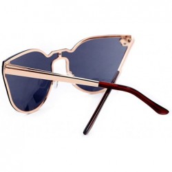 Rimless Rimless Lens Photochromatic Designed In Cateye Shaped All In One Frame - Gold/Black - C51228LAI3N $12.38