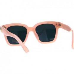 Rectangular Womens Boyfriend Skeleton Hand Thick Horn Rim Hipster Sunglasses - All Pink - CB18DK79LR0 $13.94