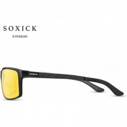 Sport Anti-Glare Polarized Yellow Lens Day & Night Driving Glasses for Men & Women - Yellow-1 - CN18T2HUYHN $21.68