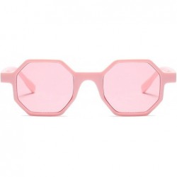 Oversized Sun Protection Glasses Small Hexagon Sunglasses for Women Square Vintage Eyeglasses Plastic Eyewear - C618D7HTQL5 $...