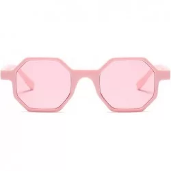 Oversized Sun Protection Glasses Small Hexagon Sunglasses for Women Square Vintage Eyeglasses Plastic Eyewear - C618D7HTQL5 $...
