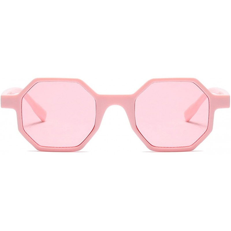 Oversized Sun Protection Glasses Small Hexagon Sunglasses for Women Square Vintage Eyeglasses Plastic Eyewear - C618D7HTQL5 $...