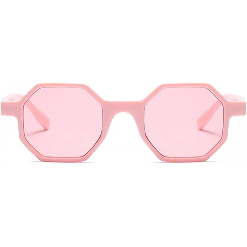 Oversized Sun Protection Glasses Small Hexagon Sunglasses for Women Square Vintage Eyeglasses Plastic Eyewear - C618D7HTQL5 $...