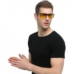 Sport Anti-Glare Polarized Yellow Lens Day & Night Driving Glasses for Men & Women - Yellow-1 - CN18T2HUYHN $21.68