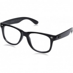 Wayfarer New OG Vintage Buddy NERD Wayfarer Blues Brothers Clear Sunglasses - Black - CO112UJ6I1B $17.48