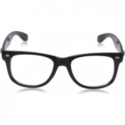 Wayfarer New OG Vintage Buddy NERD Wayfarer Blues Brothers Clear Sunglasses - Black - CO112UJ6I1B $10.95