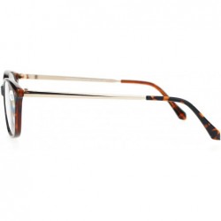 Rectangular Womens +1.0 Classic Narrow Rectangular Plastic Reading Glasses - Tortoise - CJ12OBRL0SM $8.39
