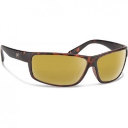 Wrap Eli Polarized Sunglasses - Matte Brown / Gold Mirror Polarized - CD18QZ6GNZS $11.35