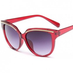 Aviator Vintage Sunglasses For Women Fashion Brand Designer Cat Eye Sun Random Color - Leopard - CY18YZUZ2SR $12.12