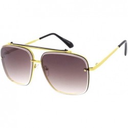 Square Fashion Classic Thick Lens Aviator M28 Sunglasses - Purple - CQ18ASAH2AY $26.62