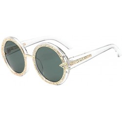 Round Frameless Retro Small Round Polarized Sunglasses One Piece Jelly Candy Colorful Unisex - D - CI190HN9EYA $22.44