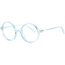 Sport Blue Light Blocking Glasses Square Nerd Eyeglasses Frame Anti Blue Ray Glasses - Blue - CQ18S9E89CM $8.59