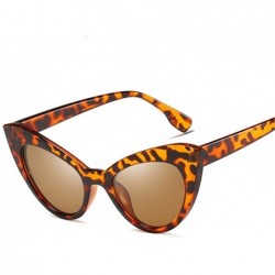 Cat Eye Women Thick Frame Cat Eye Sunglasses Vintage Sun Glasses Female Uv400 - Red - CK19998AT9T $11.61