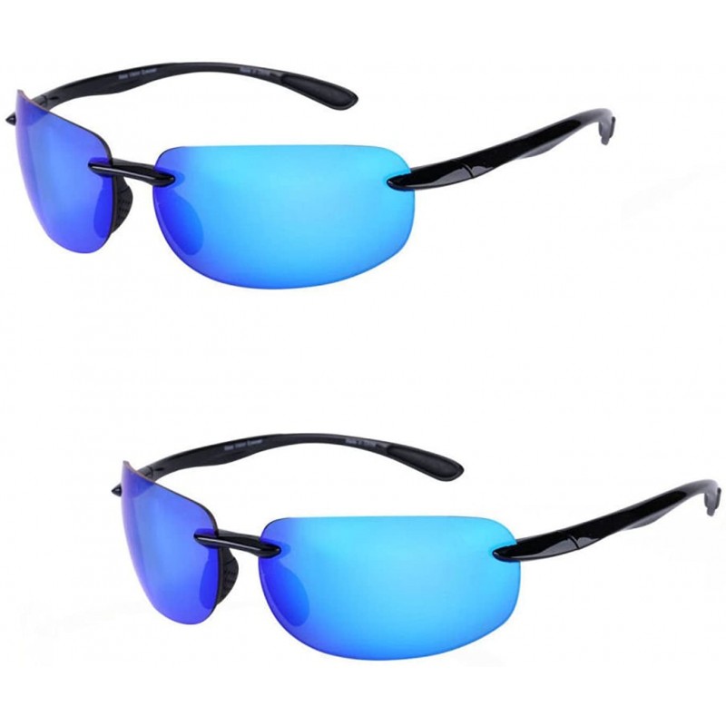 Sport Lovin Polarized Outdoor Reading Sunglasses - Open Road Blue - CM184IDA0NE $38.64