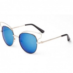 Round "Toikna" Modern Geometric Fashion Sunglasses - Gold/Dark Brown - C112MCS6CQ5 $11.96