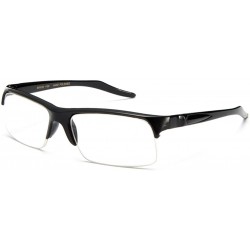 Oversized Newbee Fashion-"Rivera" Half Frame Spring Temple Reading Glasses - 3 Pack - C3188HIT84O $11.23