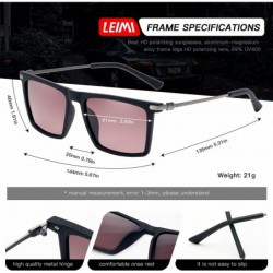 Wayfarer Mens Polarized Sunglasses for Men Rectangular Driving Running Fishing Sun Glasses for Women UV400 Protection - C018U...