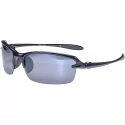 Rimless LANA'I P132 Polarized Flex Frame Sunglasses - Black & Smoke - CX11767S8W9 $66.50