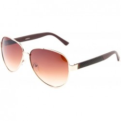 Aviator Newbee Fashion Modern Designer Inspired Aviator Fashion Sunglasses w/Red Green Stripes - C818GQU97E4 $19.83