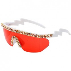 Goggle Vintage Diamond Sunglasses Steampunk Colorful - C8196Y70E53 $18.33