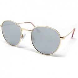 Semi-rimless Unisex Women Men Fashion Sunglasses 100% UV Protection - See Shapes & Colors - Gold - CI18EIWQANL $15.06