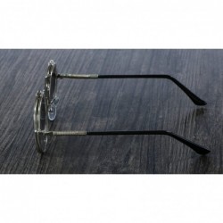 Goggle Steampunk Sunglasses Circular Double Glasses - CY199CMS3G5 $34.57