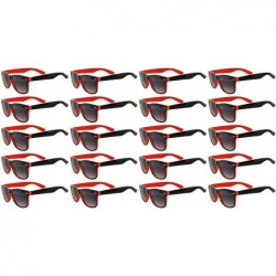 Oval 20 pairs Per Case Wholesale Lot Retro Vintage Sunglasses 2 Tone Smoke Lens - 20_pairs_two_tone_smoke_red - CS18D0RWKD8 $...