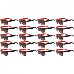 Oval 20 pairs Per Case Wholesale Lot Retro Vintage Sunglasses 2 Tone Smoke Lens - 20_pairs_two_tone_smoke_red - CS18D0RWKD8 $...