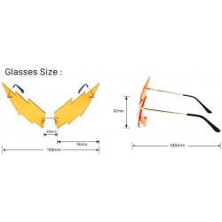 Sport Lightning Style Personality Glasses Irregular Sunglasses - 2 - C3190H0K72Z $35.22