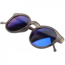 Goggle Sun Glasses Unisex Vintage Retro Women Men Glasses Mercury Mirror Lens Sunglasses-Grey Blue - CJ199HWMEAU $19.05