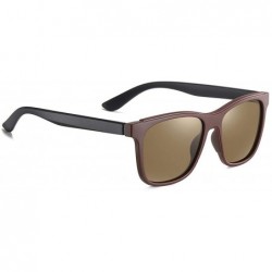 Round DESIGN Polarized Sunglasses Men TR90 Frame Fashion Mirror Driving Fishing Zonnebril Heren UV400 - C3brown - CH197Y75Z4M...
