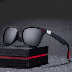 Semi-rimless Polarized Sunglasses Men Women Driving Square Frame Sun Glasses Male Goggle - C12 - C2194OUK4C3 $18.38