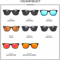 Semi-rimless Polarized Sunglasses Men Women Driving Square Frame Sun Glasses Male Goggle - C12 - C2194OUK4C3 $18.38