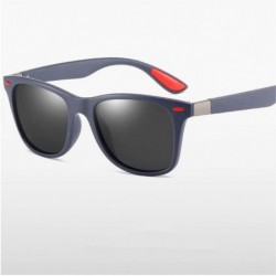 Semi-rimless Polarized Sunglasses Men Women Driving Square Frame Sun Glasses Male Goggle - C12 - C2194OUK4C3 $18.38