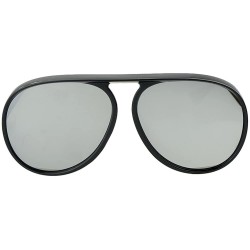 Oversized Female Exaggerated Oversized Plastic Sunglasses for Fancy Women with Sunglasses Case - Black White - CR18D0ED703 $1...