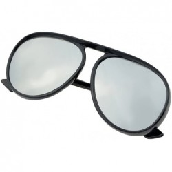 Oversized Female Exaggerated Oversized Plastic Sunglasses for Fancy Women with Sunglasses Case - Black White - CR18D0ED703 $1...