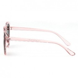 Aviator Flat Top Aviator Sunglasses for Men Women Sunglasses - Pink a - CS18M0XX0ZD $13.32