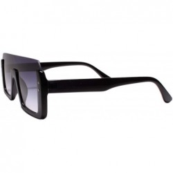 Square Designer Vintage Luxury Retro Swag Hip Hop Dope Style Square Sunglasses - Black - CX18W8C0EK4 $27.83