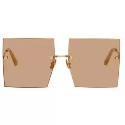 Oversized Luxury Women Sunglasses Oversized Square Style with UV400 Protection - Brown - C518AO049ZL $15.83