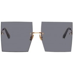 Oversized Luxury Women Sunglasses Oversized Square Style with UV400 Protection - Brown - C518AO049ZL $42.88