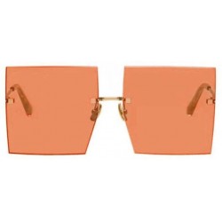 Oversized Luxury Women Sunglasses Oversized Square Style with UV400 Protection - Brown - C518AO049ZL $42.88