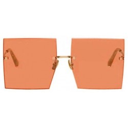 Oversized Luxury Women Sunglasses Oversized Square Style with UV400 Protection - Brown - C518AO049ZL $15.83