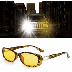 Goggle Anti-Blue Light Night Vision Glasses Radiation Protection Fashion Oval Small Driving Sunglasses for women - C3 - C8186...