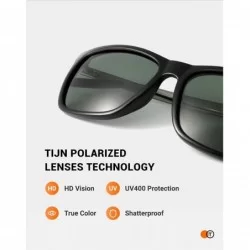 Aviator Polarized Sunglasses for Women Men Driving Rectangular Aluminum Sun Glasses UV 400 Protection - 03-grey/Green - C018C...