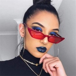 Cat Eye Vintage Sunglasses Women Cat Eye Sun Glasses Retro Small Red ladies Sunglass - Rblack - C918WZUQ3U2 $25.59