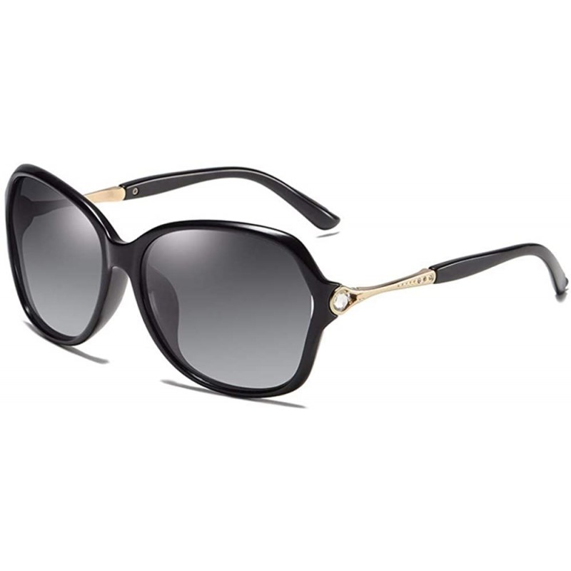 Aviator Sunglasses Women's Polarized Sunglasses Classic Large Frame Sunglasses Driving Glasses - E - CX18QQG2QMZ $45.33